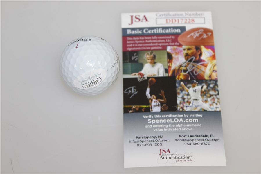 Bryson DeChambeau Signed Titleist Golf Ball JSA #DD17228