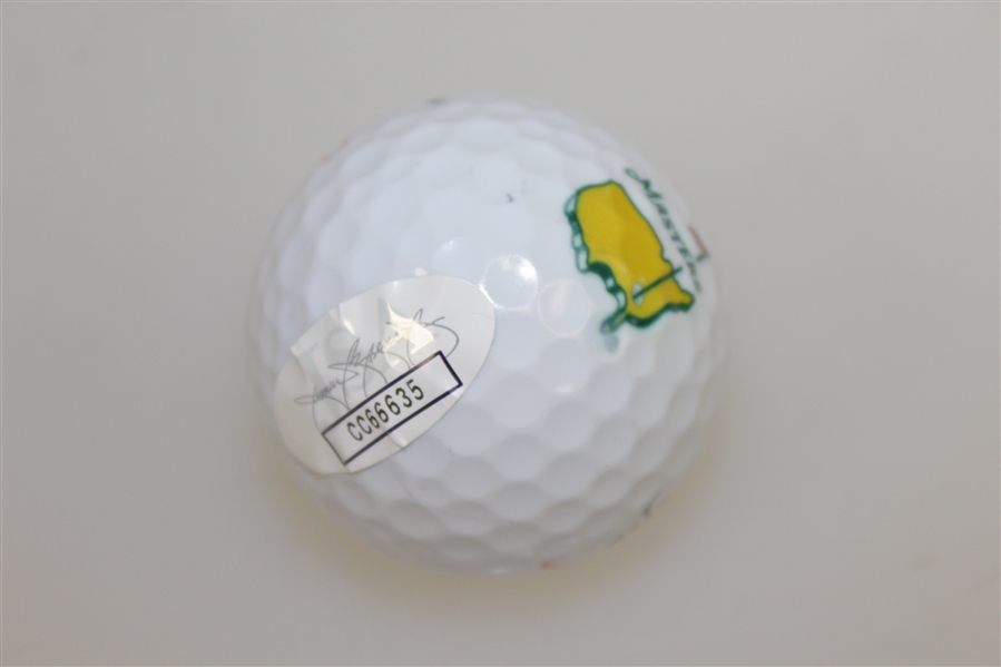 Hideki Matsuyama Signed Masters Logo Golf Ball JSA #CC66635