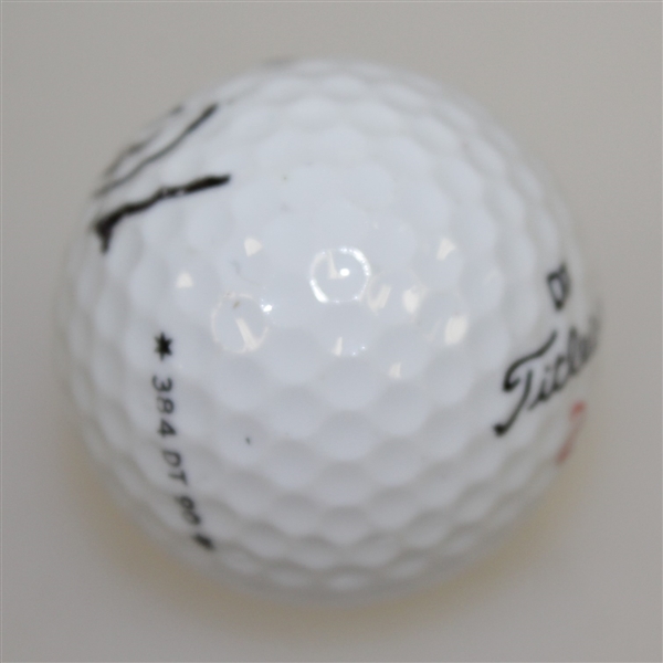 Tiger Woods Signed Titleist DT Golf Ball FULL JSA #Z97357