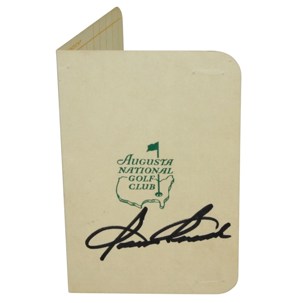 Sam Snead Signed Vintage Augusta National Golf Club Scorecard JSA ALOA