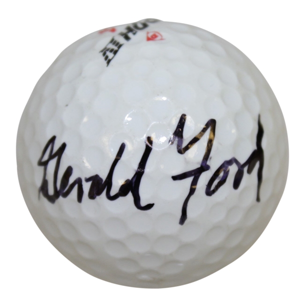 President Gerald R. Ford Signed Golf Ball JSA ALOA
