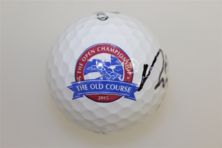 Nick Faldo Signed 2015 Open Championship at The Old Course Logo Golf Ball JSA ALOA