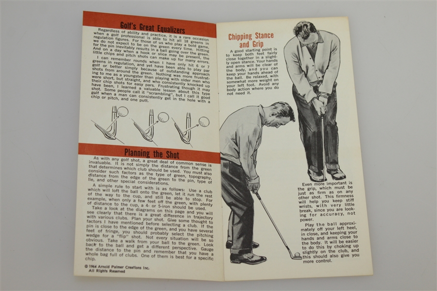 Six Arnold Palmer 1964 Instructional Advertising Booklets - Texaco