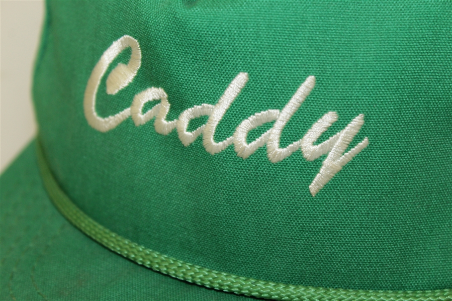 1980's Augusta National Golf Club Official Caddy Green Hat - Made by American Needle