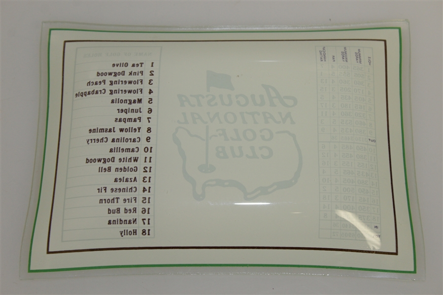Vintage Augusta National Golf Club Glass Candy Dish/Tray