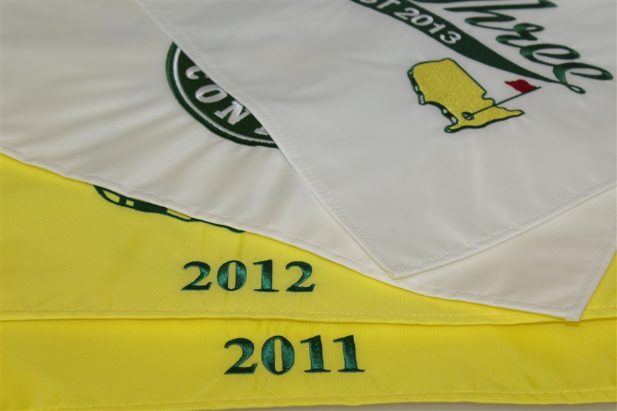 Masters Embroidered Par 3 Flags - 2011, 2012, 2013, & 2014