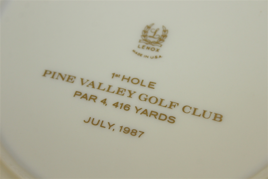 Pine Valley Golf Club Lenox Warner Shelly Bowl - 1st Hole