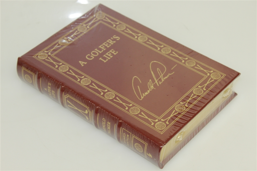 Arnold Palmer Signed Collector's Ltd Ed. Leather Bound 'A Golfer's Life' Book Sealed in Shrink Wrap