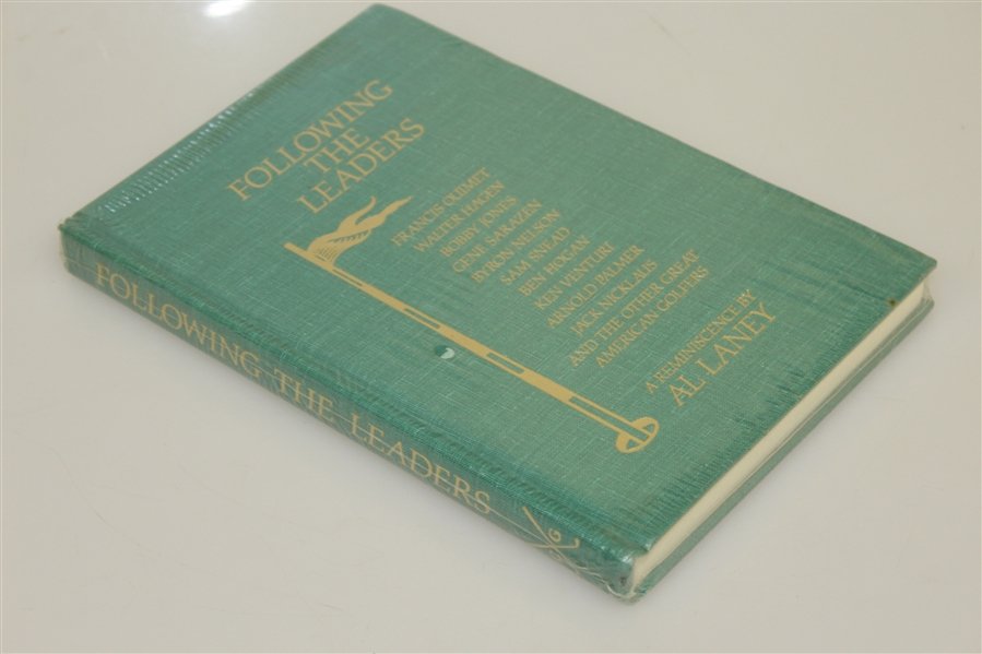 'Following the Leaders' Golf Book by Al Laney - Jones, Hagen, Ouimet, & others - Sealed in Shrink Wrap 