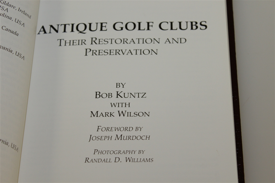 'Antique Golf Clubs - Their Restoration and Preservation' Signed Ltd Ed in Slip Case
