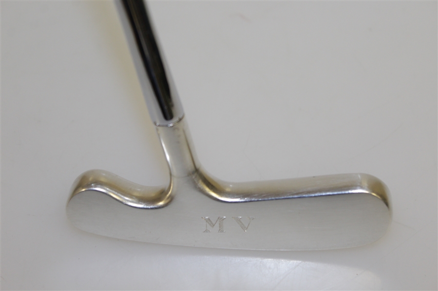 Tiffany & Co. Makers Sterling Silver 925 Putter with Initials 'MV'