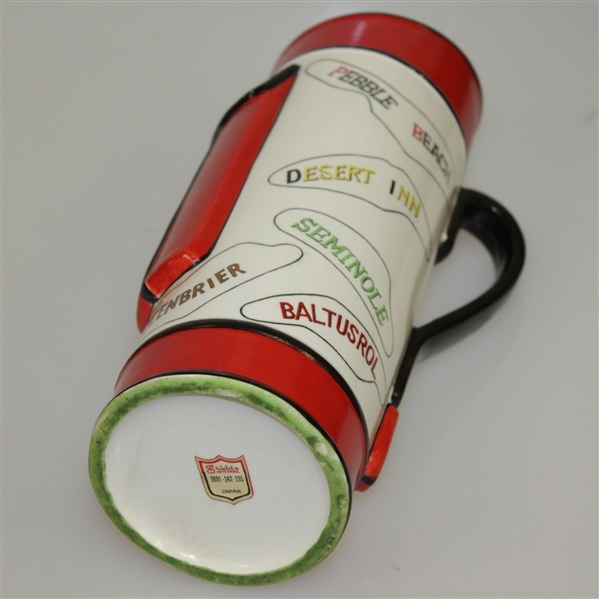 Golf Course Themed Golf Bag Pitcher - Augusta, Seminole, Pebble, & others