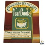 1935 Augusta National 2nd Annual Invitation (Masters) Tournament Program - Excellent Condition!