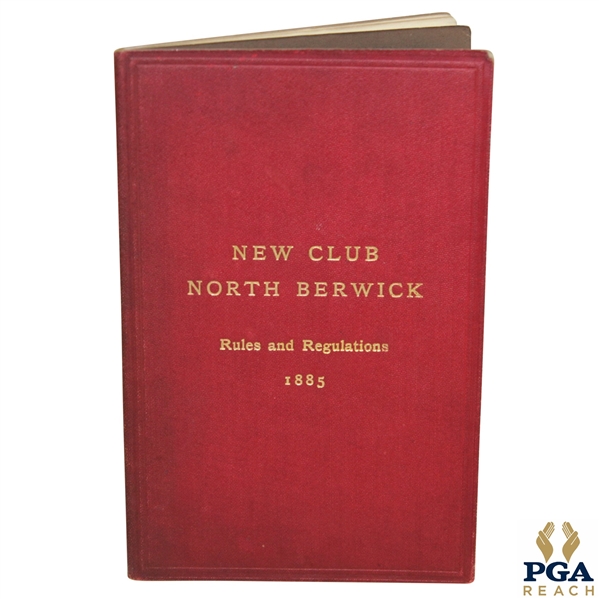 1885 North Berwick Rules and Regulations New Club Booklet - Great Condition