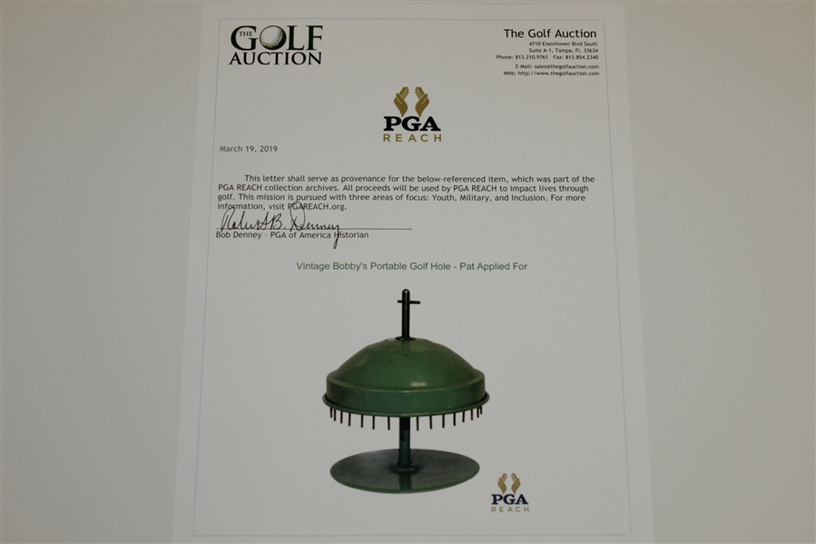 Vintage Bobby's Portable Golf Hole - Pat Applied For
