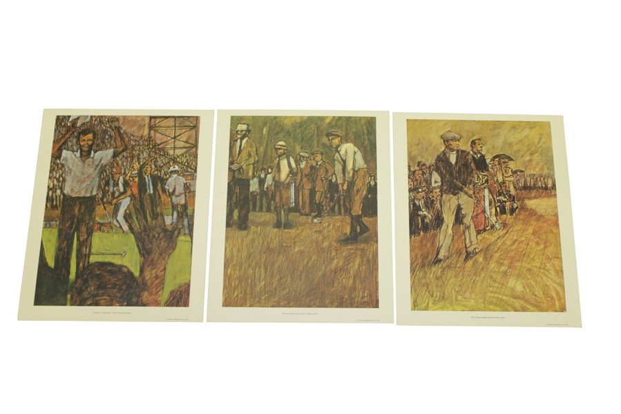 Complete 1966 Set of 'The History of Golf' with 8 Original Lithographs in Original Package