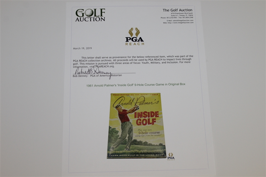 1961 Arnold Palmer's 'Inside Golf' 9-Hole Course Game in Original Box