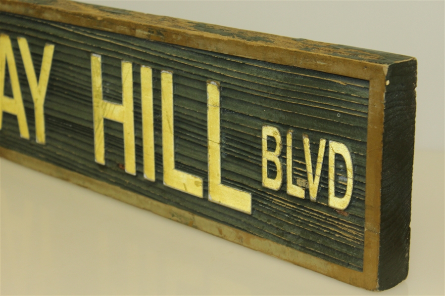  Arnold Palmer's FLA Home Course - Bay Hill Blvd Wooden Used Street Name Sign