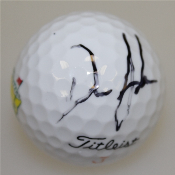 Dustin Johnson Signed Masters Logo Golf Ball JSA ALOA