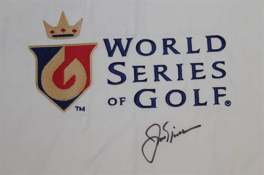 Jack Nicklaus Signed World Series of Golf Embroidered Flag JSA ALOA