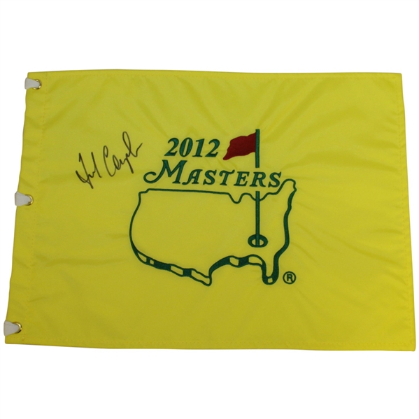 Fred Couples Signed 2012 Masters Embroidered Flag JSA ALOA