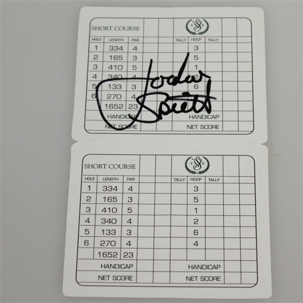 Jordan Spieth Saucon Valley Country Club Short Course Scorecard JSA ALOA