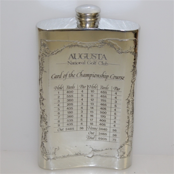 Augusta National Golf Club English Pewter Golf Flask - Excellent Condition