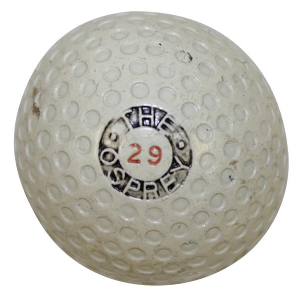 Circa 1910's The Osprey 29 Small Dimple Pattern Golf Ball - Original Paint
