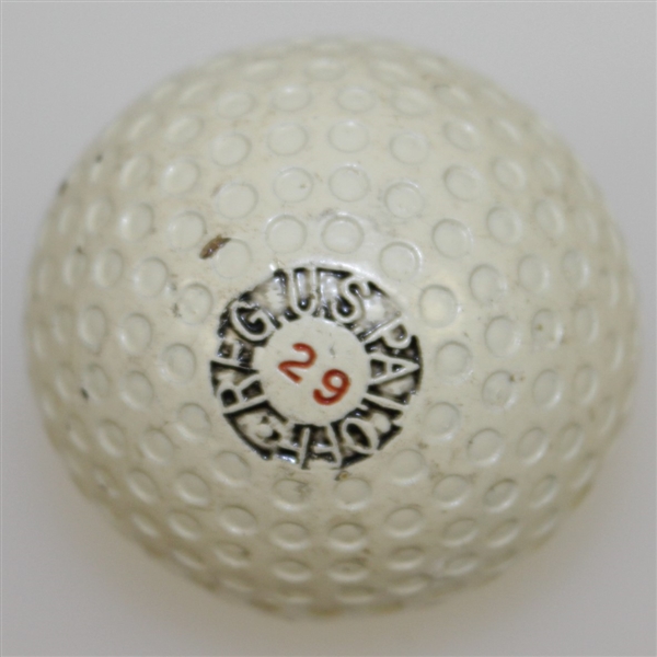 Circa 1910's The Osprey 29 Small Dimple Pattern Golf Ball - Original Paint