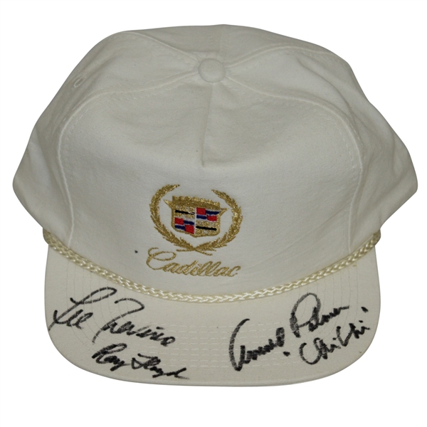 Palmer, Trevino, ChiChi, and Floyd Signed Cadillac Hat - Hall of Famers JSA ALOA