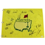 1997 Masters Flag (Seldom Seen, 1 Year Style) Signed by Players From That Years Field JSA FULL #Z47550