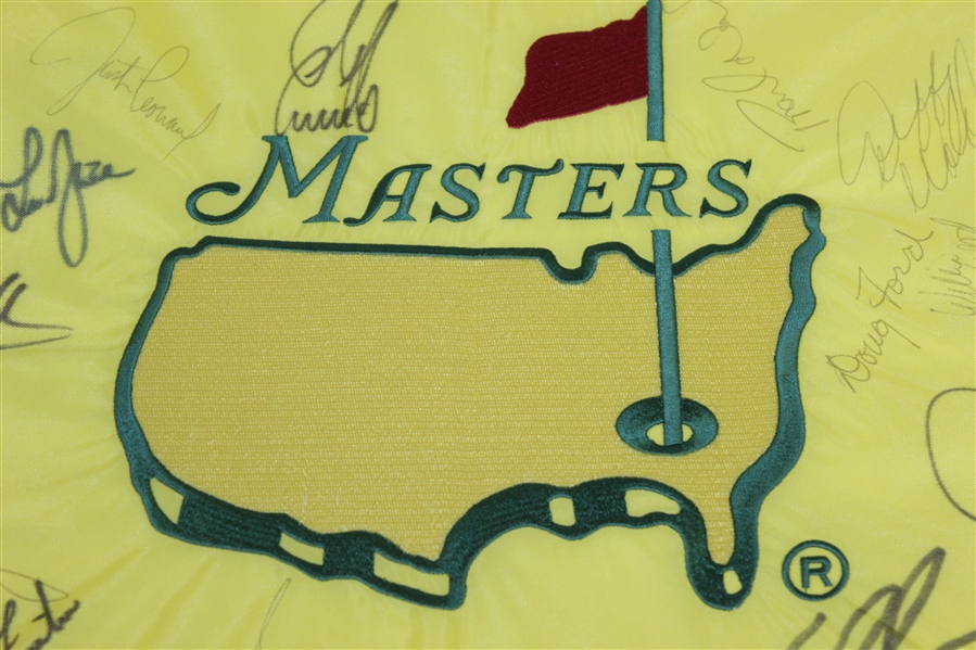 1997 Masters Flag (Seldom Seen, 1 Year Style) Signed by Players From That Year's Field JSA FULL #Z47550
