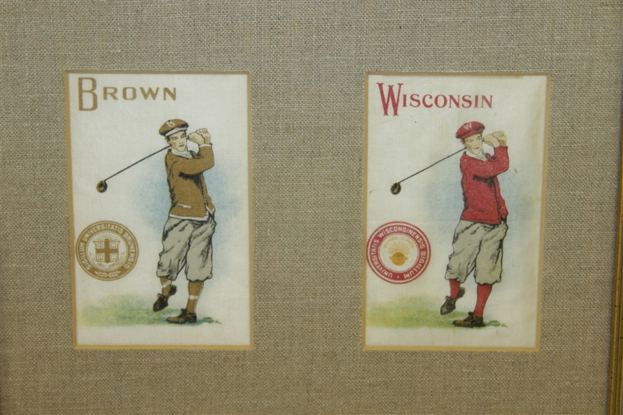West Point, Brown, Wisconsin, & Annapolis Silks - Framed