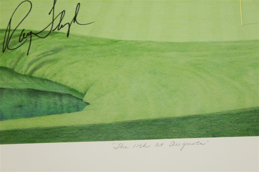 Ray Floyd Signed Ltd Ed 'The 11th at Augusta' Helen Rundell #4/500 Print JSA ALOA