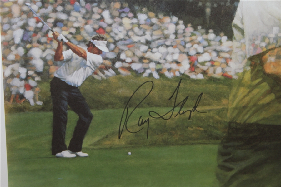 Ray Floyd Signed '1986 US Open at Shinnecock' Martin Print - Framed JSA ALOA