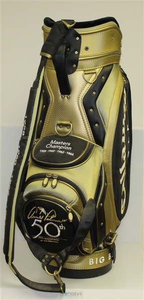 Arnold Palmer Signed Callaway 50th Masters Anniversary Commemorative Golf Bag JSA ALOA