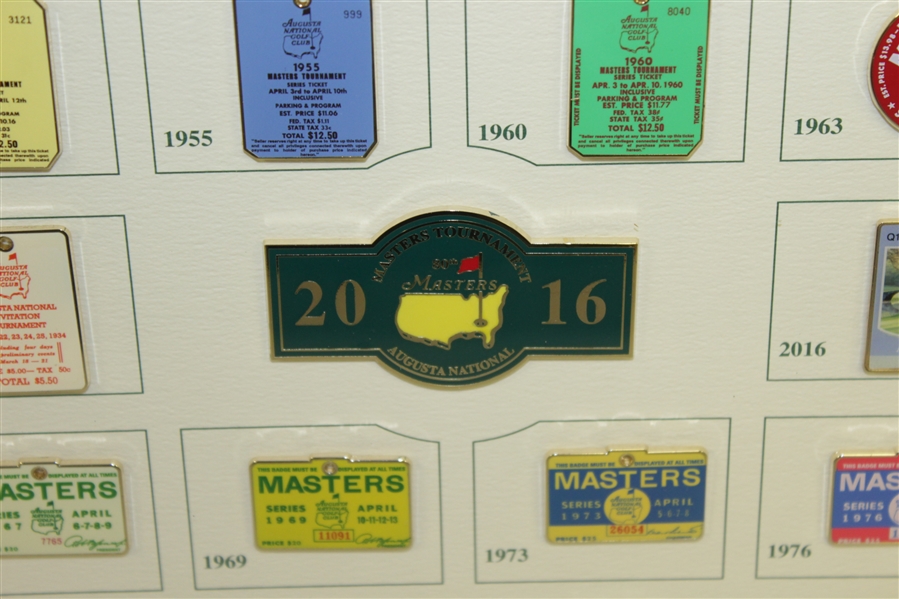 2016 Masters Tournament Iconic Badges Ltd Ed Pin Set #112/250 in Original Box