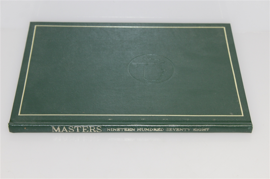 1978 Masters Tournament Annual Book - Gary Player Winner