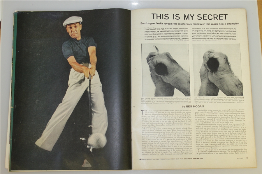 Ben Hogan Oversize Cover of LIFE Magazine - August 8, 1955 - Great Condition