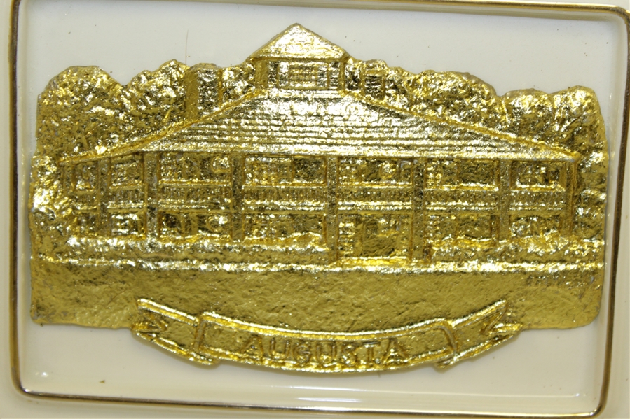 Augusta National Golf Club Clubhouse Royal English Porcelain Plate Handcrafted by Artist Bill Waugh
