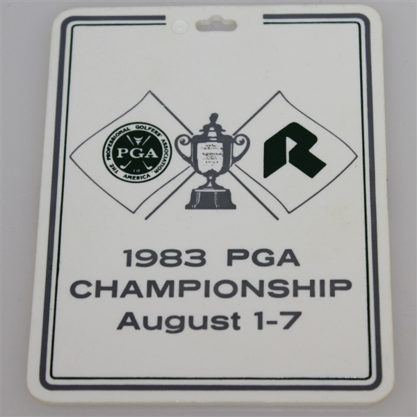 Deane Beman's 1983 PGA Championship at Riviera Country Club Bag Tag