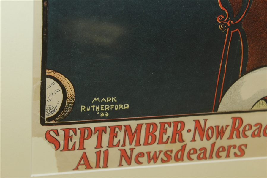 Ainslee's September 1899 Poster, Featuring Woman Golfer in Automobile, Mark Rutherford