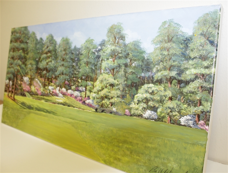 Augusta National Golf Club Ltd Ed 7/20 Bill Waugh Artist Enhanced Painting Canvas