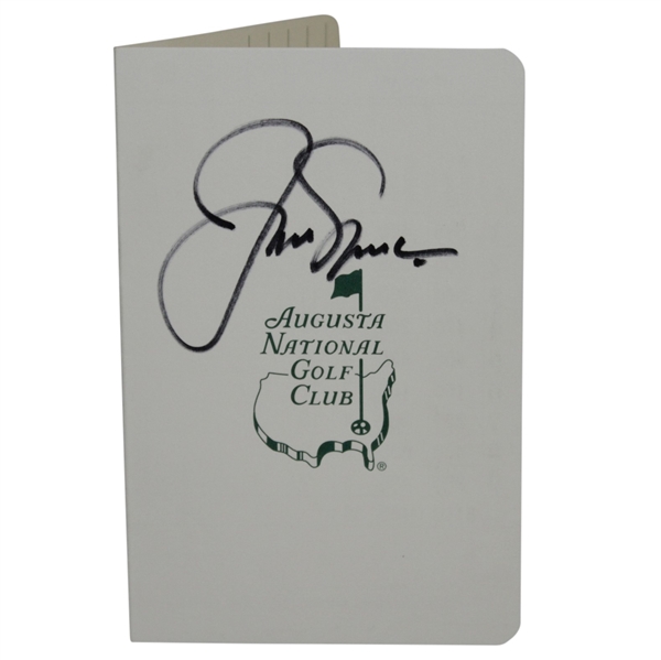 Jack Nicklaus Signed Augusta National Golf Club Scorecard JSA ALOA