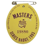 1965 Masters Tournament Series Badge #7221 - Jack Nicklaus 2nd Green Jacket!
