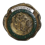 1931 US Open Championship at Inverness Contestant Badge - Billy Burke Winner	