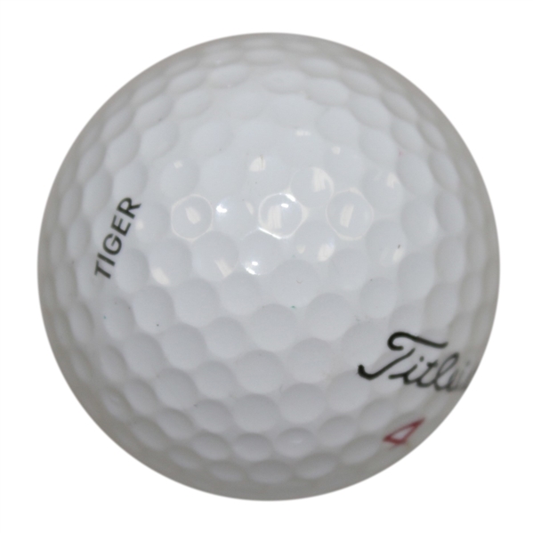 Tiger Woods Used Personal Titleist Ball