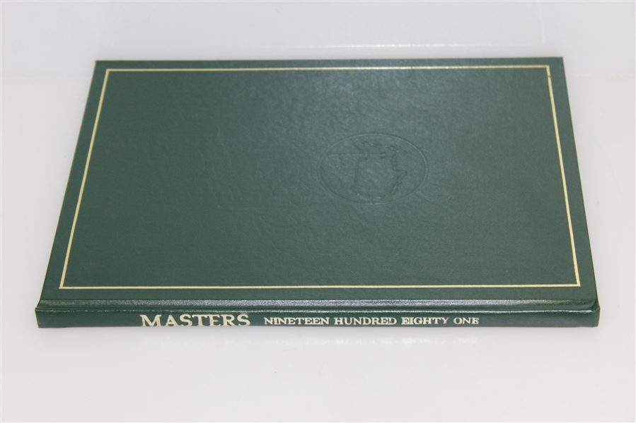 1981 Masters Tournament Annual Book - Signed By Winner Tom Watson JSA ALOA
