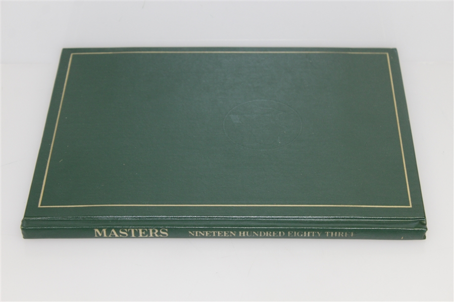 1983 Masters Tournament Annual Book - Signed By Winner Seve Ballesteros JSA ALOA
