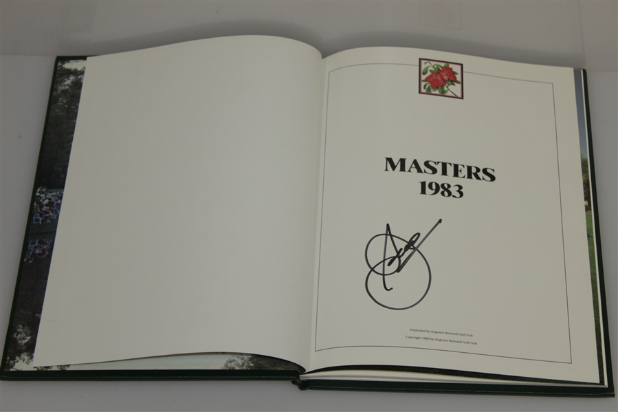 1983 Masters Tournament Annual Book - Signed By Winner Seve Ballesteros JSA ALOA